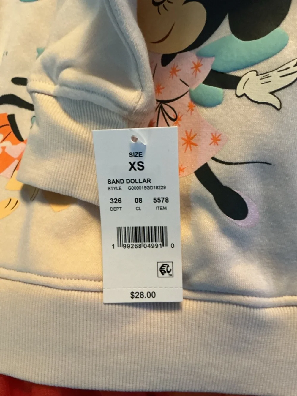 NWT Disney Minnie Mouse Halloween Hoodie Tutu Set Girls XS Ears - Picture 7 of 8